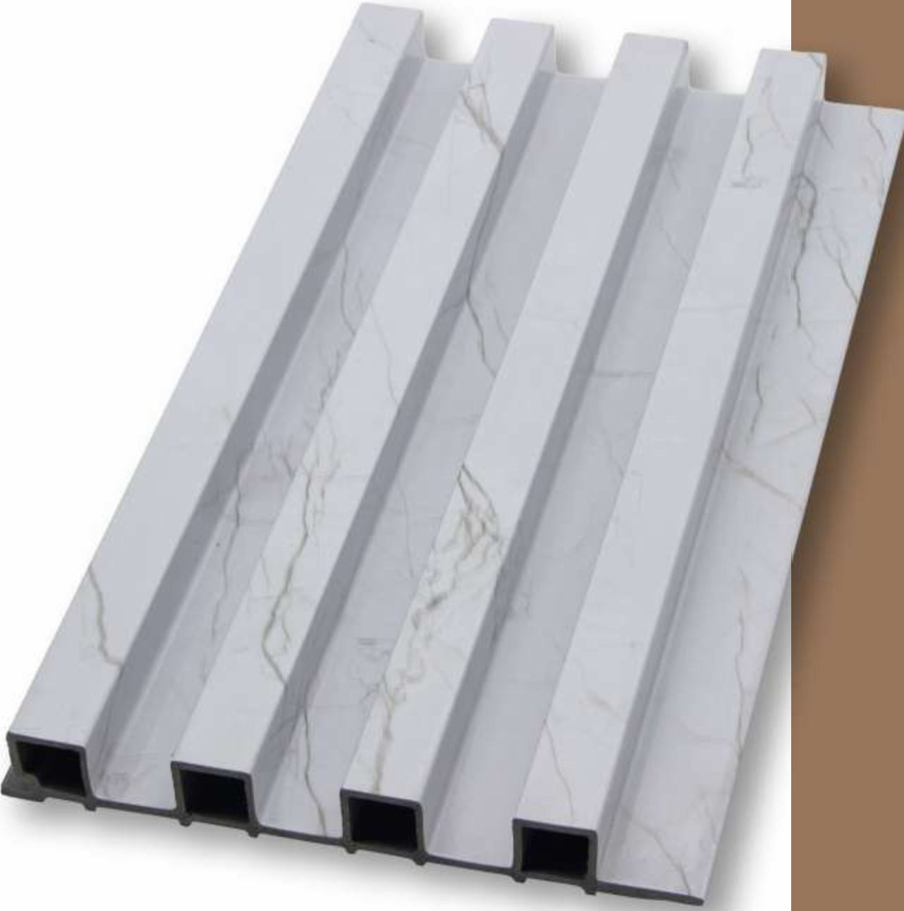 WPC Louvers Wall Panel, 6 inches x 9.5 feet, Thickness: 23 mm