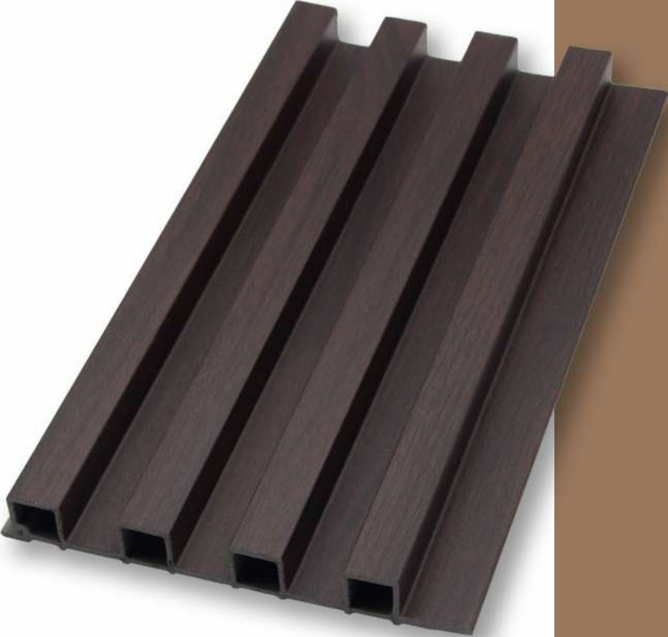 WPC Louvers Wall Panel, 6 inches x 9.5 feet, Thickness: 23 mm