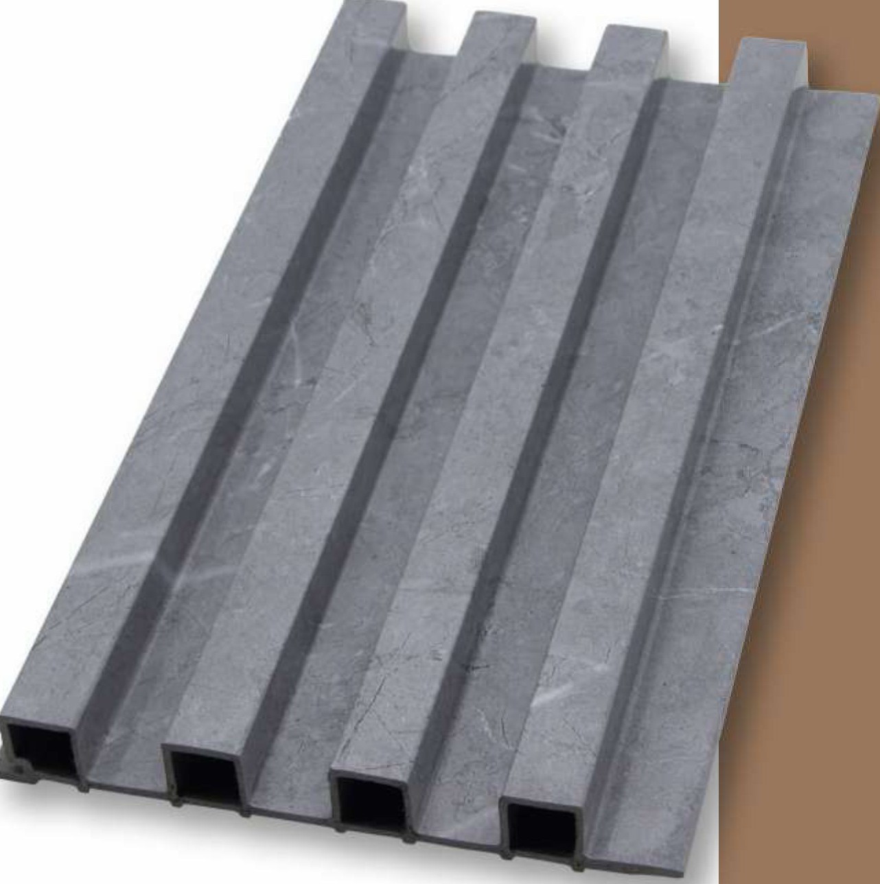 WPC Louvers Wall Panel, 6 inches x 9.5 feet, Thickness: 23 mm