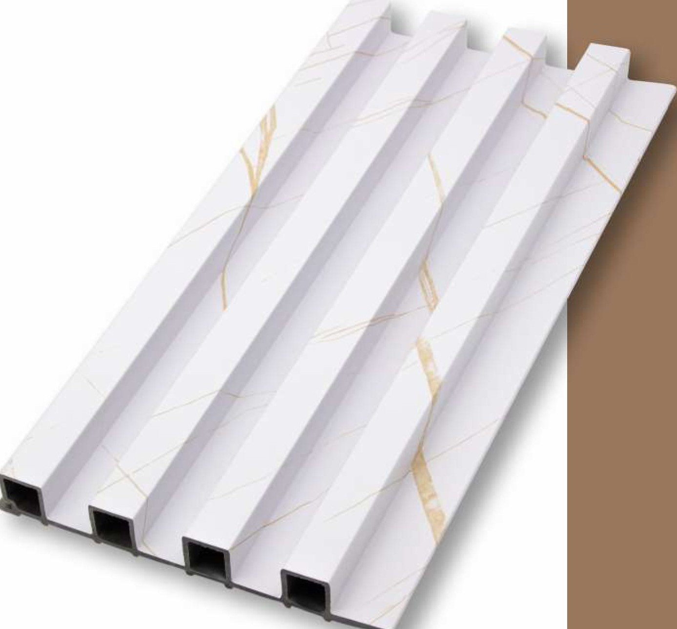WPC Louvers Wall Panel, 6 inches x 9.5 feet, Thickness: 23 mm