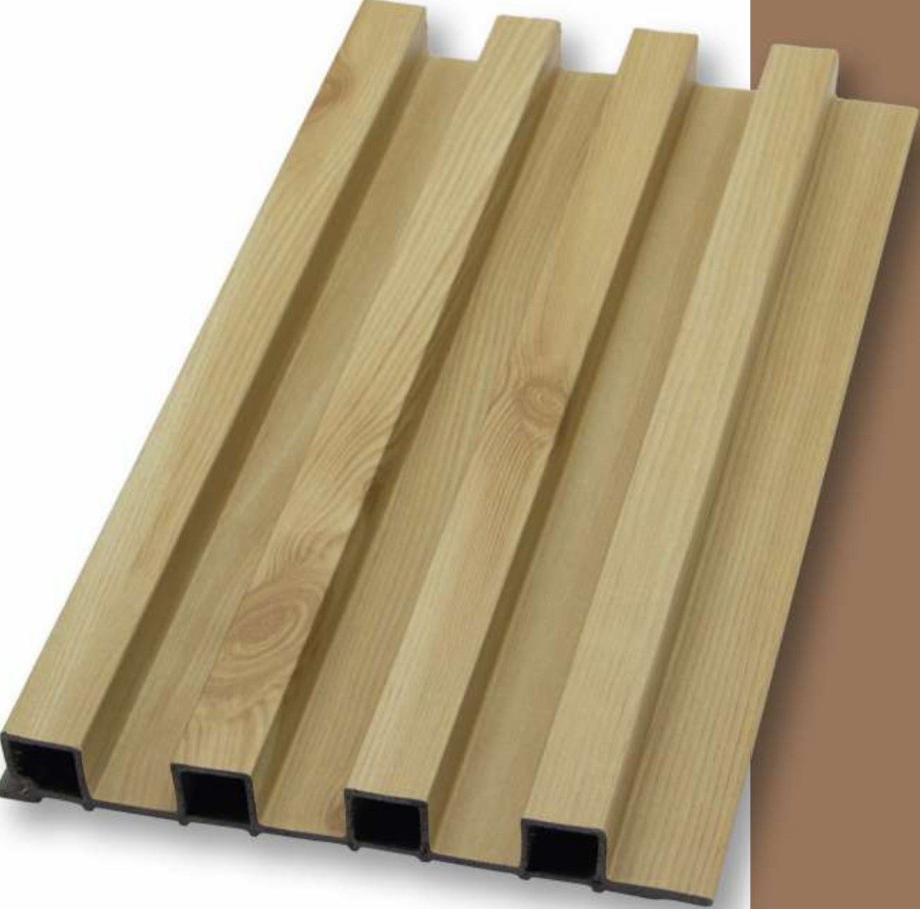 WPC Louvers Wall Panel, 6 inches x 9.5 feet, Thickness: 23 mm