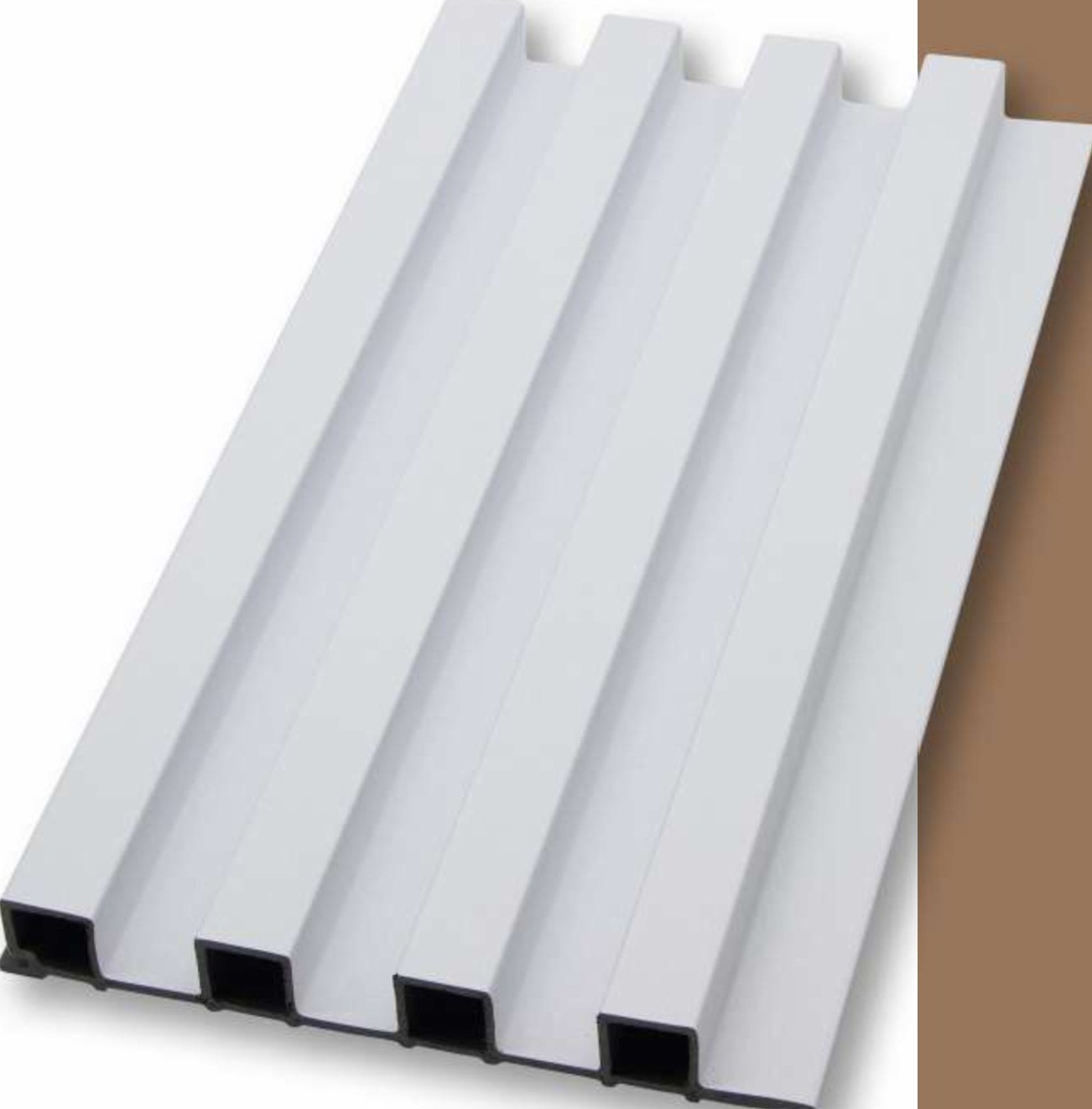 WPC Louvers Wall Panel, 6 inches x 9.5 feet, Thickness: 23 mm