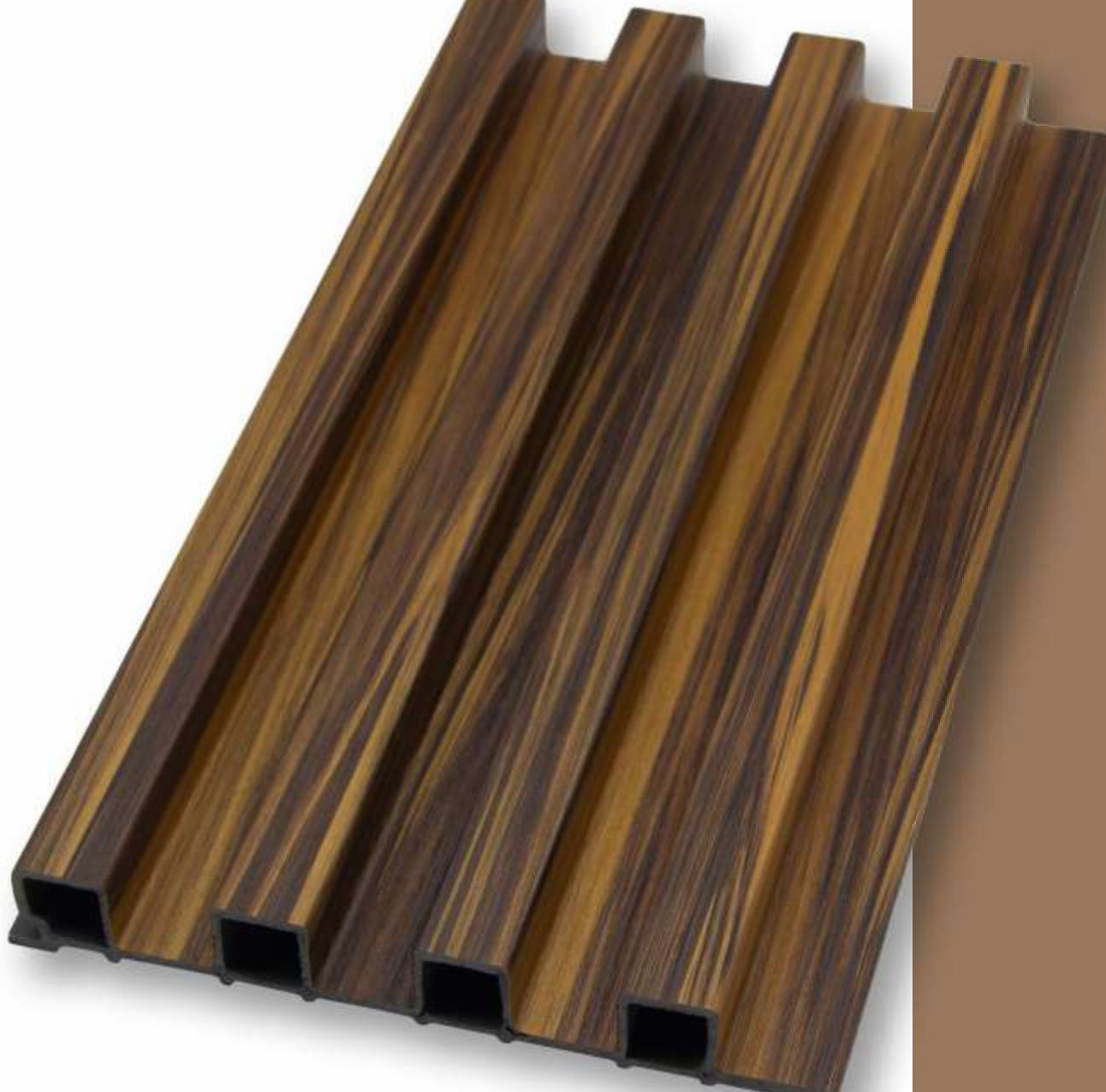 WPC Louvers Wall Panel, 6 inches x 9.5 feet, Thickness: 23 mm