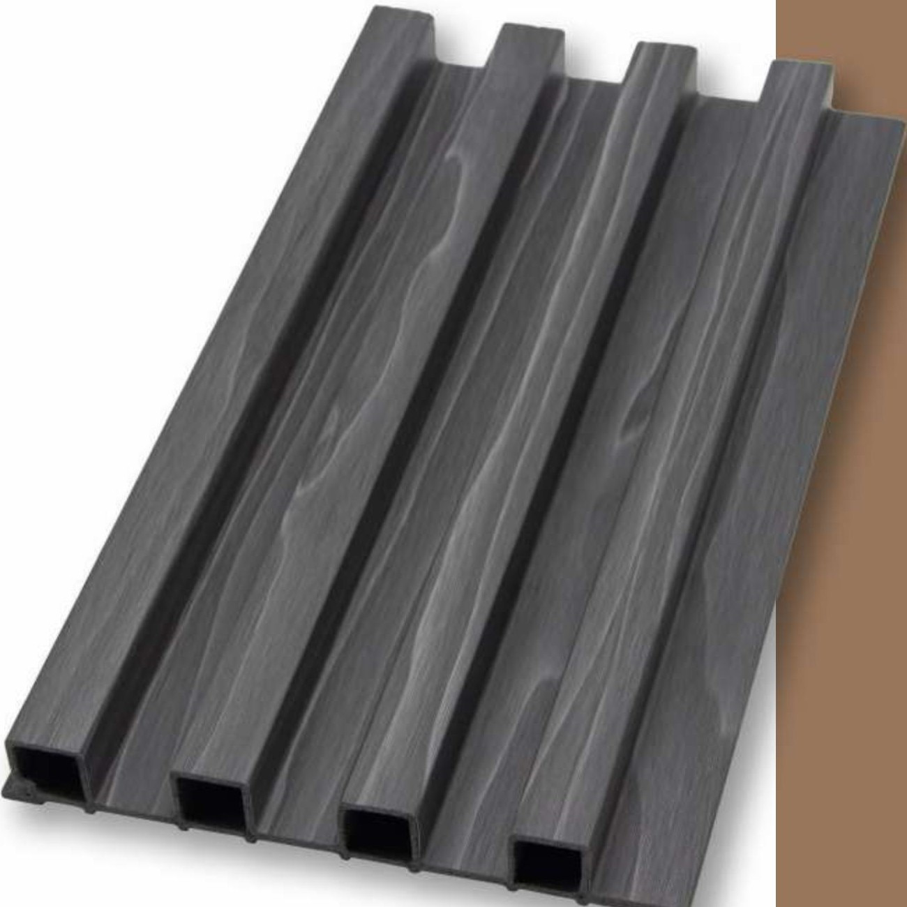 WPC Louvers Wall Panel, 6 inches x 9.5 feet, Thickness: 23 mm
